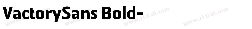 VactorySans Bold字体转换